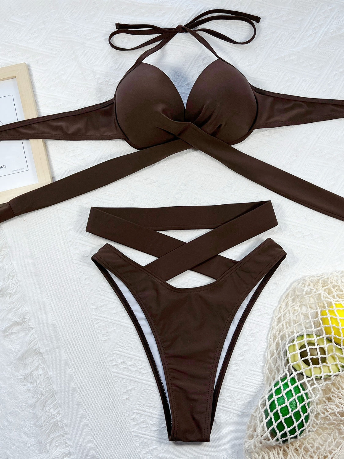 Cross My Body Bikini Set