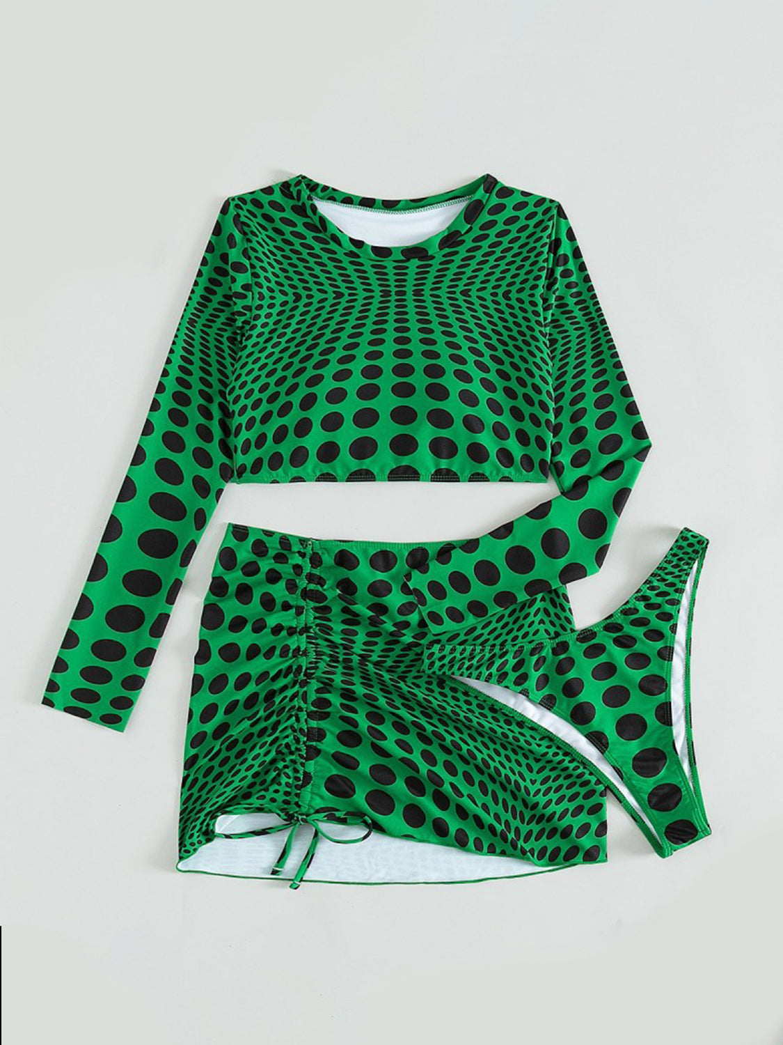 Polka Dot Me Three-Piece Swim Set