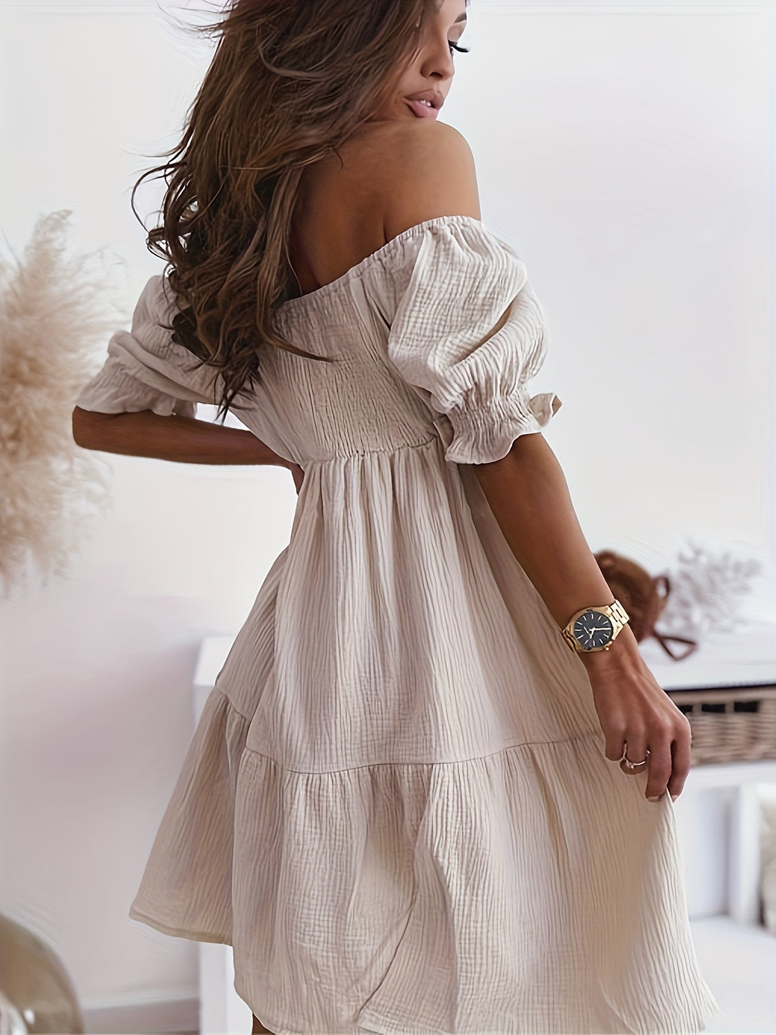 Sunny Day Off-Shoulder Dress