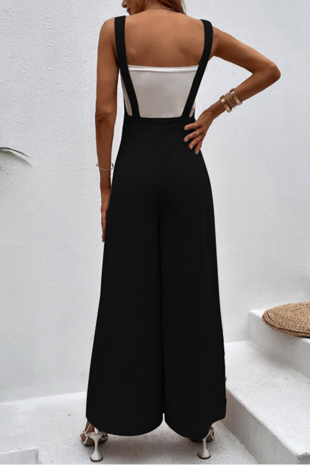 Flare Leg Casual Jumpsuit