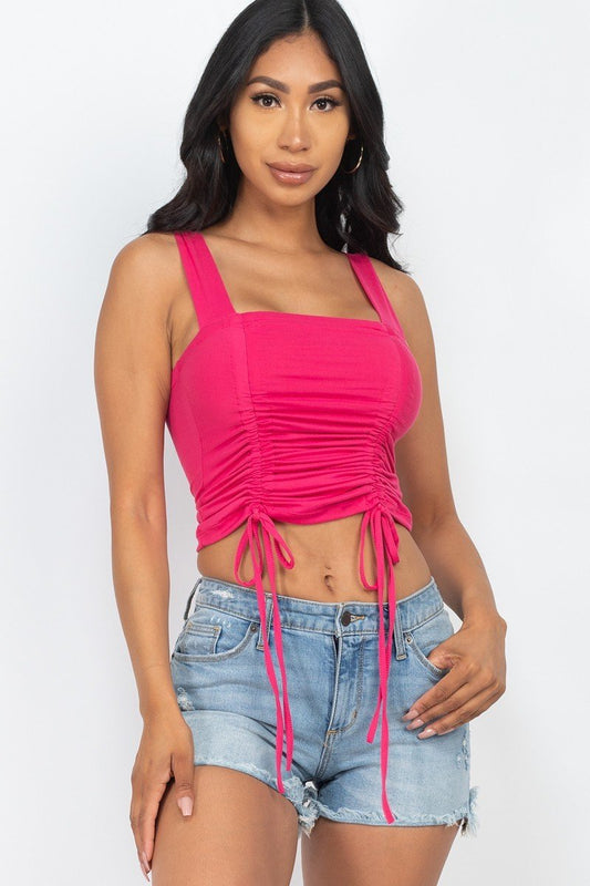 Adjustable String Crop Top