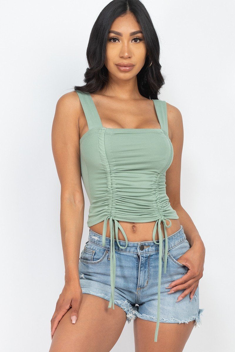 Adjustable String Crop Top