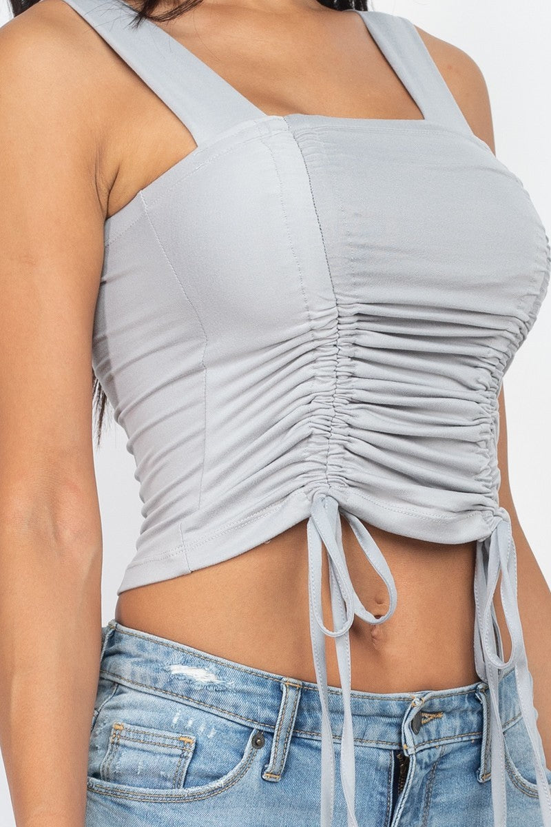 Adjustable String Crop Top