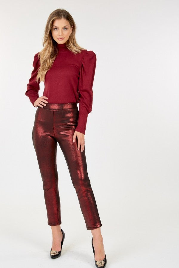 Skin Tight Vinyl Ankle Pant