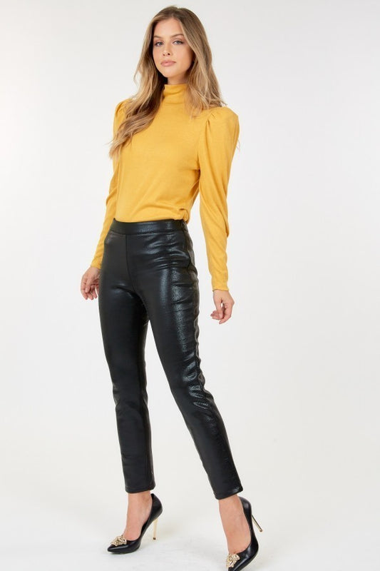 Skin Tight Vinyl Ankle Pant