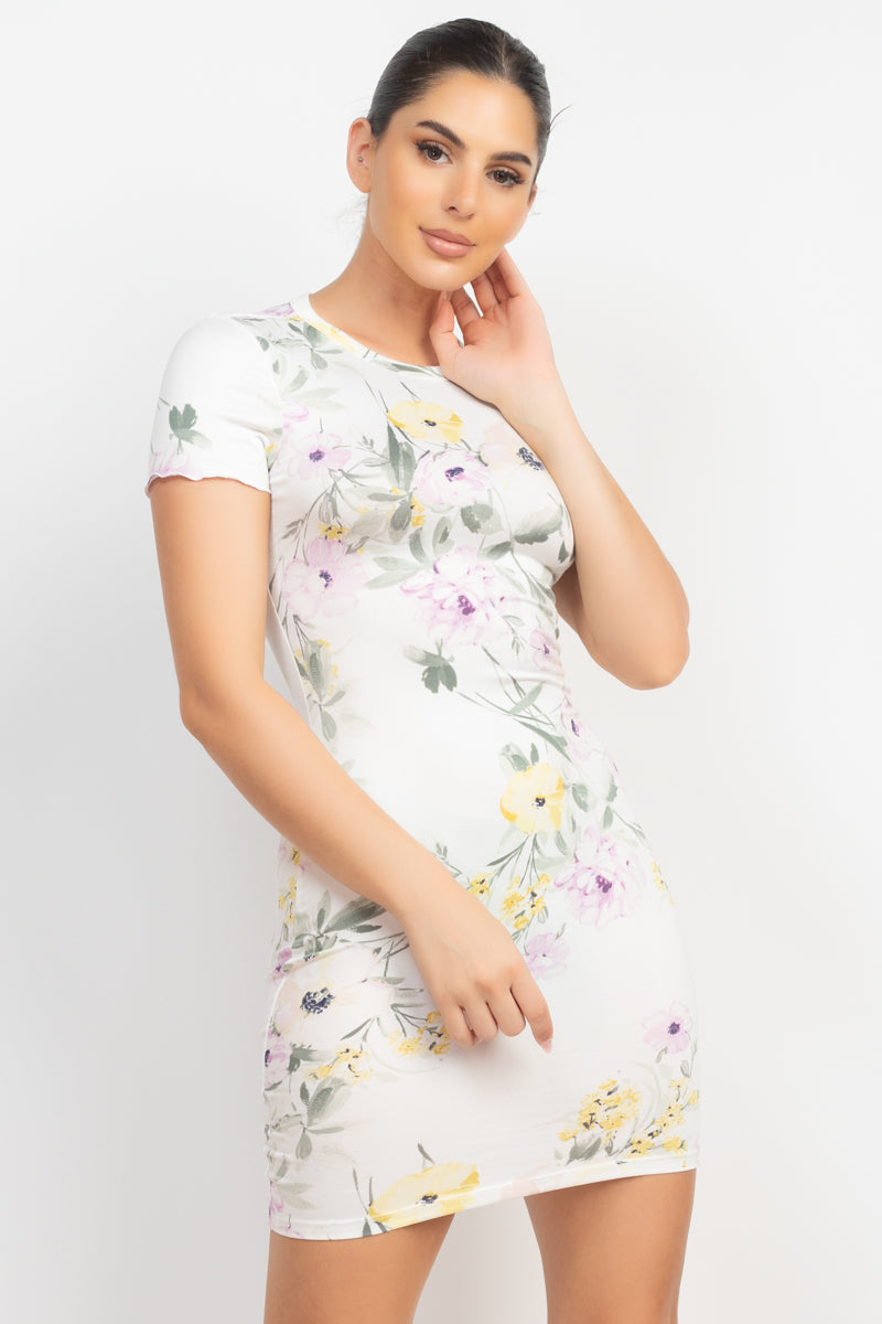 Floral Bodycon Dress