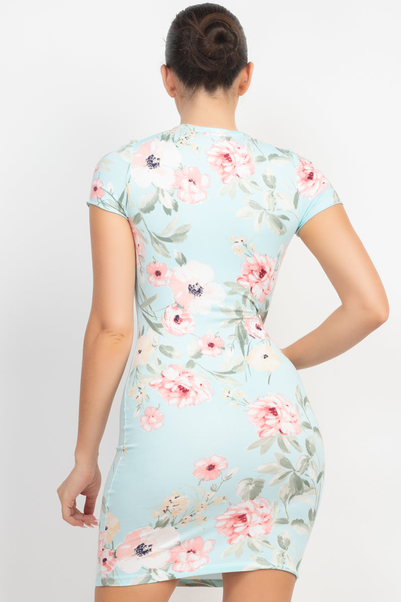 Floral Bodycon Dress